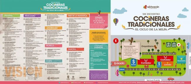 En internet, platillos y precios del XIII Encuentro de Cocina Tradicional.