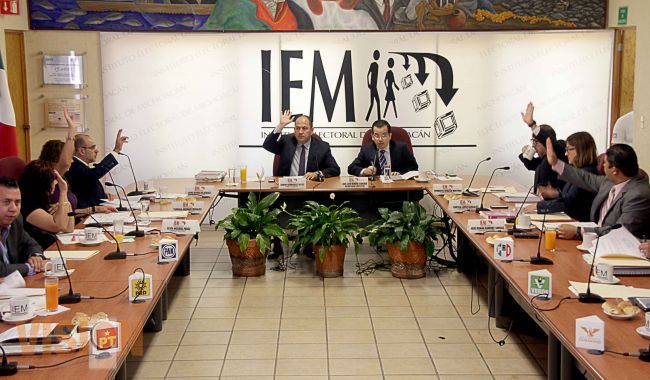 Aprueba el IEM lineamientos e informes que dan certeza al proceso electoral.