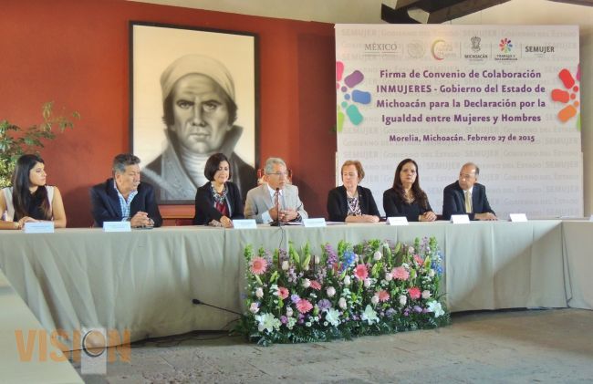 INMUJERES y el Gobierno del Estado, firman convenio de colaboración.
