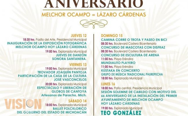 Festeja Municipio de Lázaro Cárdenas 66 Aniversario