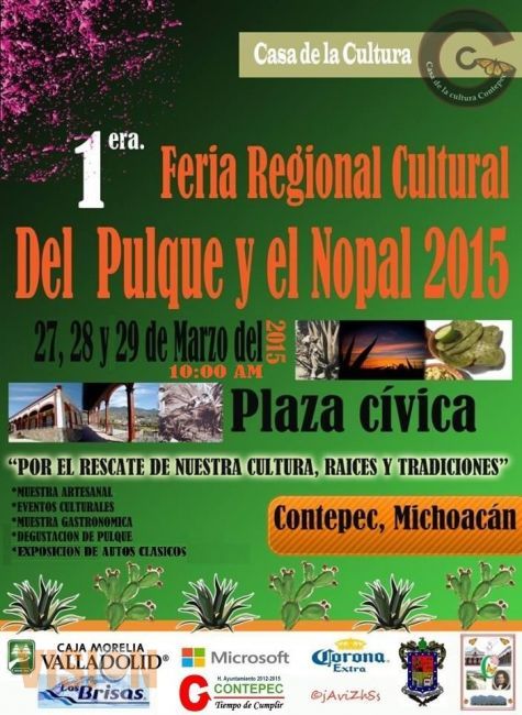 Realizarán la 1ª feria regional cultural del pulque y el nopal 2015.