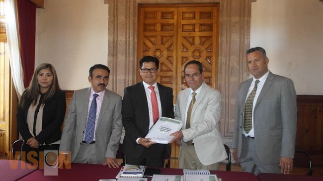 Comisión inspectora entrega la cuenta pública estatal 2015 a la ASM