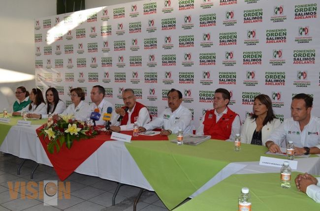 PRI refrenda su apoyo a candidatos de Zamora 