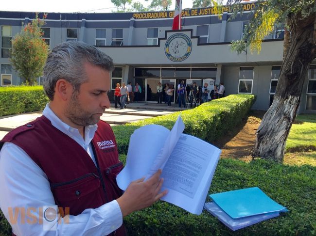 Alfredo Ramírez presenta denuncia de hechos, por fraude millonario en el Ayuntamiento de Morelia