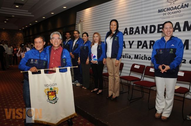 Salvador Jara abaderó la delegación michoacana rumbo a la Olimpiada y Paraolimpiada 2015