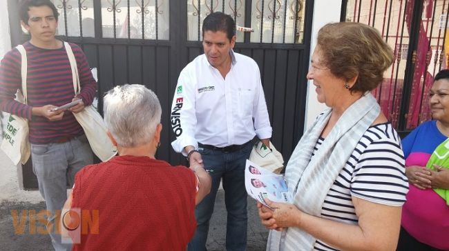 Visita Ernesto Núñez la Colonia Melchor Ocampo y el Porvenir 
