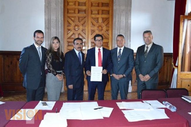 Firma Congreso del Estado convenio en contra de la corrupción