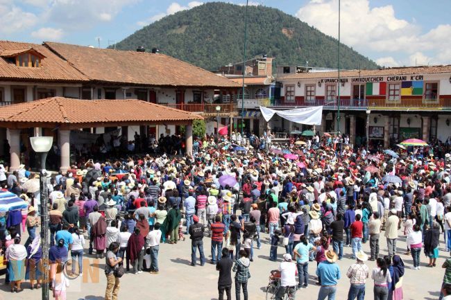 Cheran elige Consejo Mayor en presencia del IEM