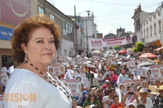 Califica María de la Luz como satisfactorio el primer mes de campaña 