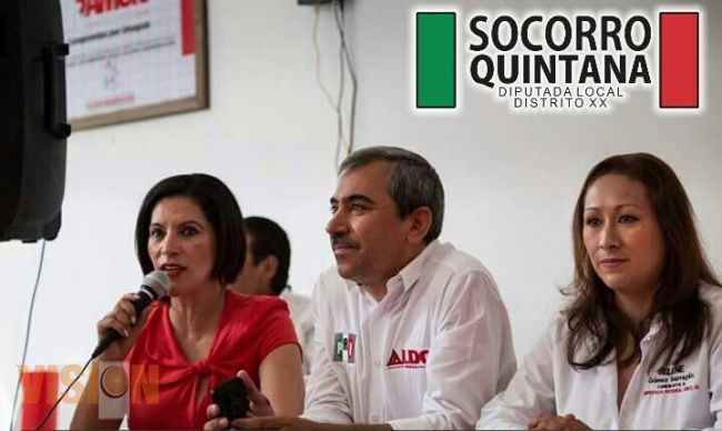 Socorro Quintana reta a sus contendientes a un debate público 