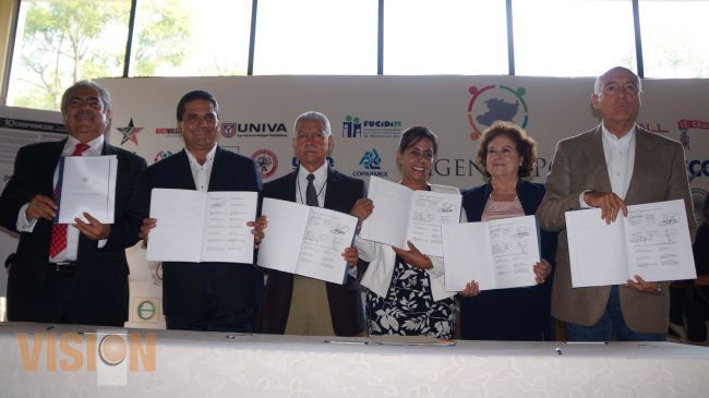Firman los seis candidatos a la gubernatura la Agenda por Michoacán 
