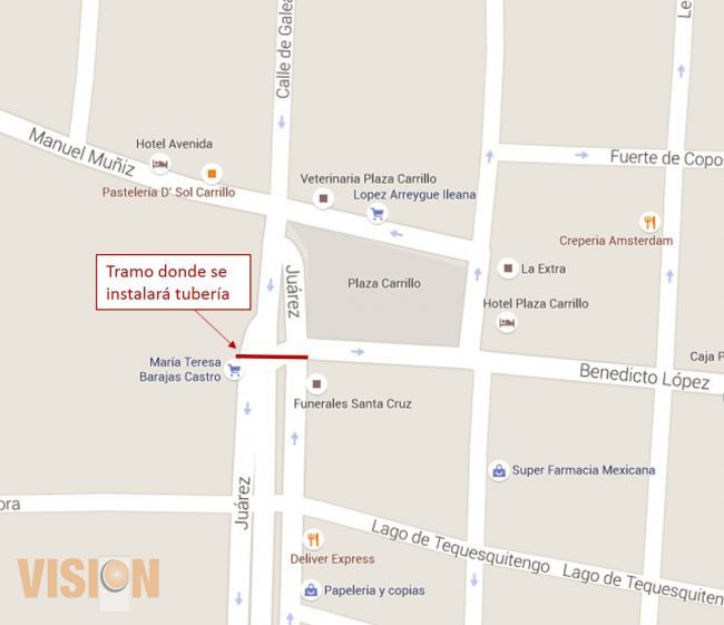 Hoy por la noche Ooapas instalará tubería en Calzada Juárez 