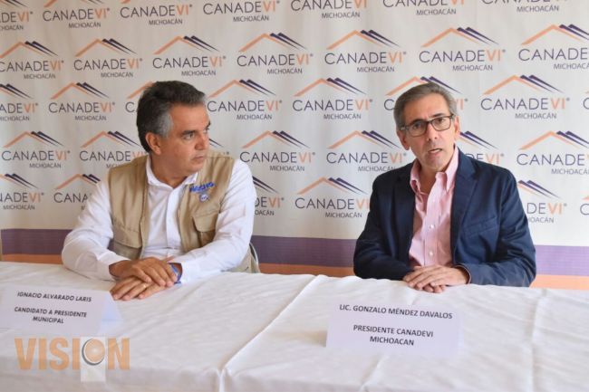 Reconoce Canadevi a Nacho Alvarado como el mejor candidato para Morelia 