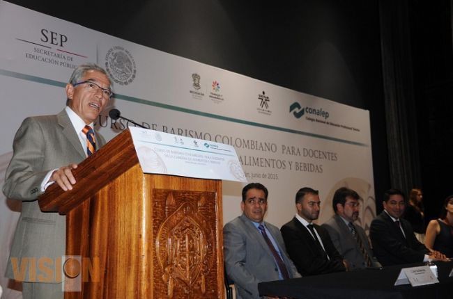 Inaugura Jara Guerrero curso de Barismo Colombiano dirigido a 25 docentes del Conalep
