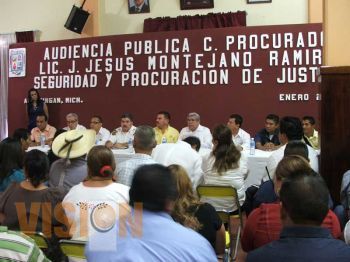 Jesus Montejano encabeza audiencia publica