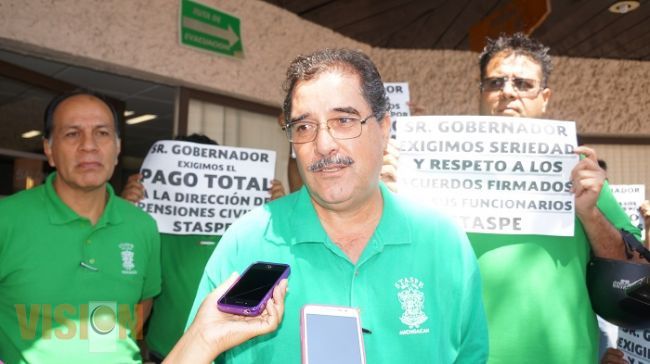 Asegura Gobierno que cumplirá con sus obligaciones con trabajadores del Staspe