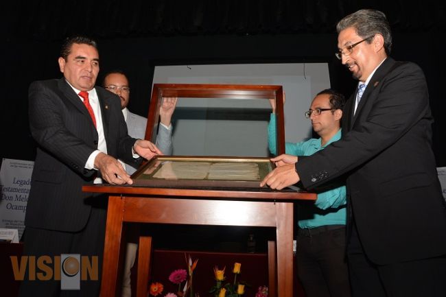 Testamento de Melchor Ocampo enriquece acervo cultural de la UMSNH