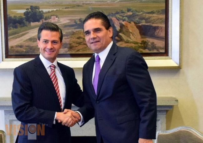 Se reúne el Presidente de la República con Silvano Aureoles 