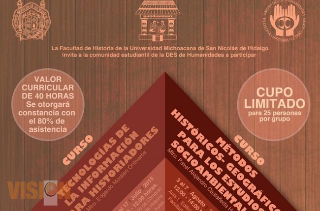 Cursos y talleres intersemestrales, modalidad en la Facultad de Historia