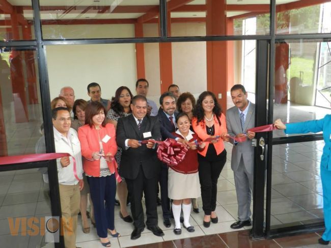 Inauguran el plantel Coeneo del Cobaem con moderna biblioteca