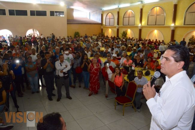 Mejorar la economía de Zitácuaro, compromiso de Silvano Aureoles
