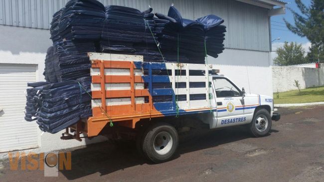 Envía Secretaria de Gobierno apoyo a damnificados de Tangancícuaro 