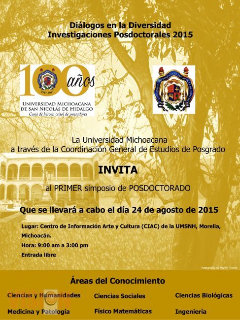 Realizarán el Primer Simposio de investigadores posdoctorales en la UMSNH
