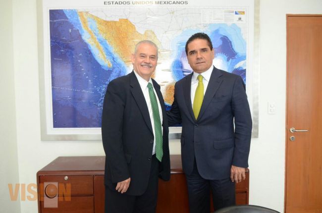 Dialogan Embajador de México en EU y Silvano Aureoles