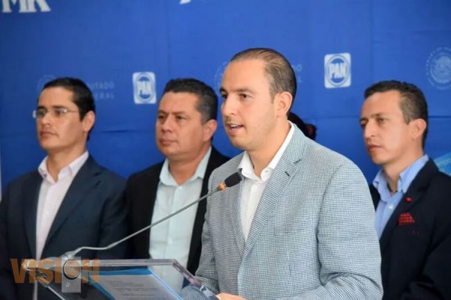 Fracción panista buscará recursos financieros para Michoacán y municipios: Marko Cortés 