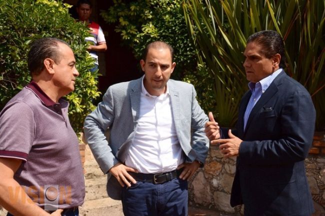 Sostienen encuentro Silvano Aureoles y Marko Cortés 