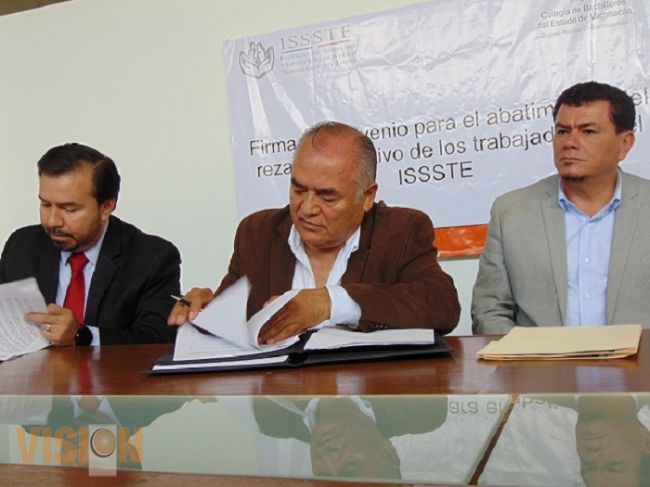 Firman convenio interinstitucional el Cobaem y el ISSSTE