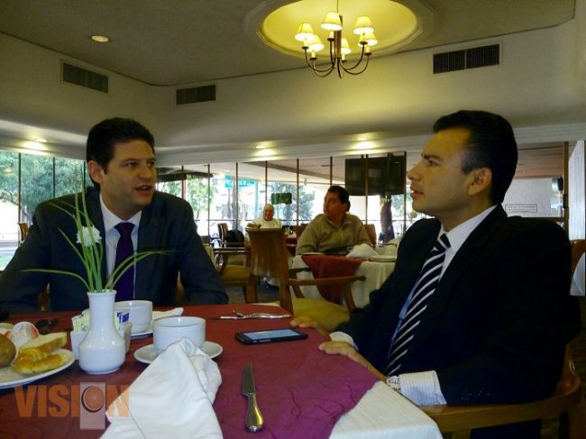 Fidel Calderón y Alfonso Martínez acuerdan gestión conjunta de recursos federales para Morelia