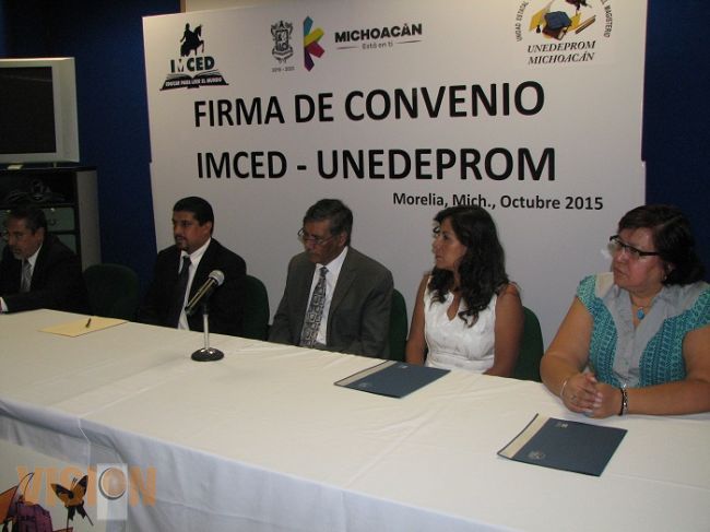 Firman convenio de colaboración Unedeprom e IMCED