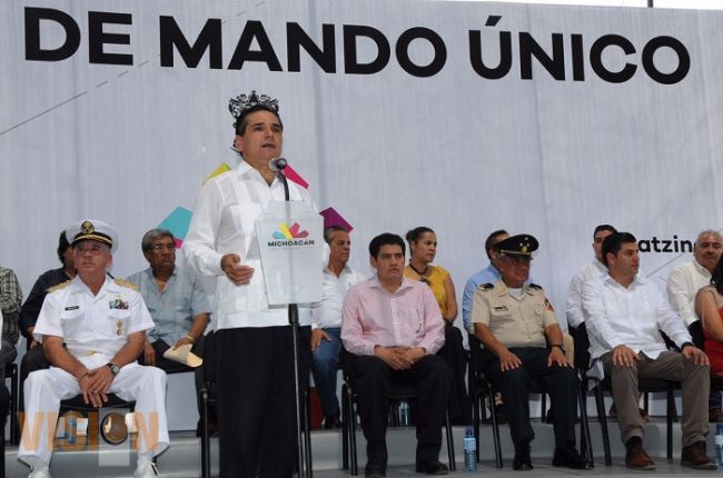 Mando Único Policial dejará atrás la etapa de incertidumbre en Michoacán: Silvano Aureoles‏