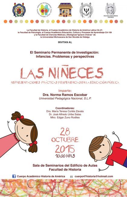 Realizarán Seminario de Humanidades en torno a la infancia en la UMSNH