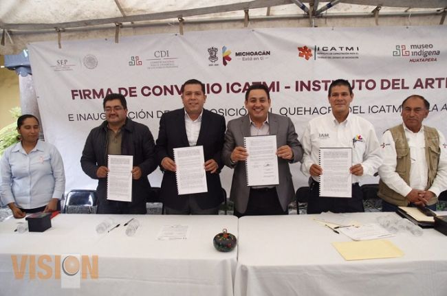 Icatmi, IAM y Ayuntamiento de Uruapan, unen esfuerzos a favor de las y los artesanos