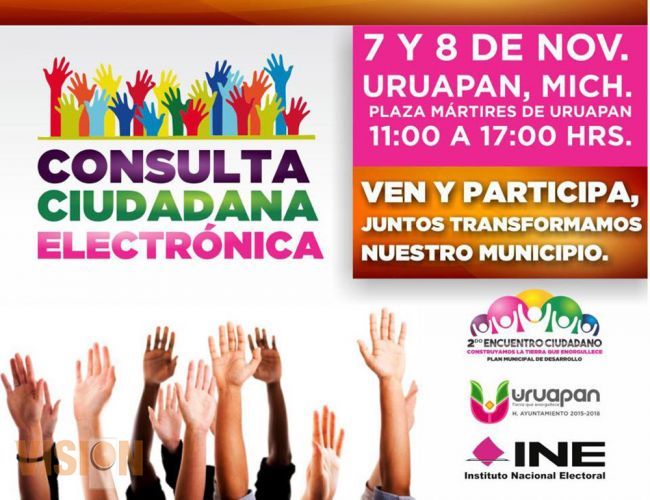 Realizarán encuesta como parte del segundo encuentro ciudadano en Uruapan