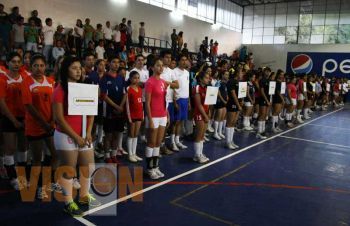 Autoridades municipales inauguran el Campeonato Estatal de Segunda División de voleibol