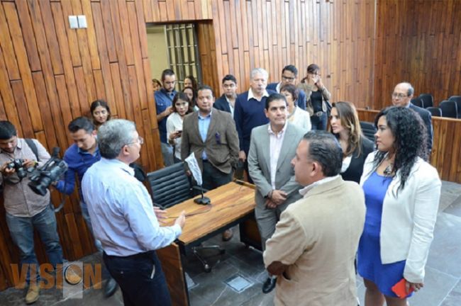 Constatan avance de construcción de salas de oralidad para Región Morelia