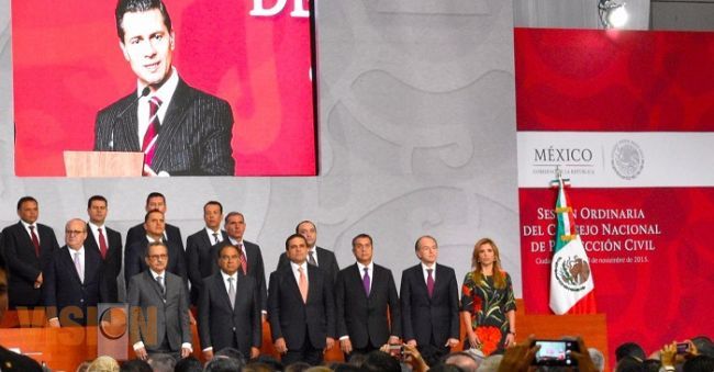 Rinde protesta Silvano Aureoles como integrante del Consejo Nacional de Protección Civil