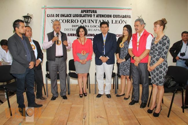 Representantes de todos los sectores en la apertura de la Casa de Enlace de Socorro Quintana
