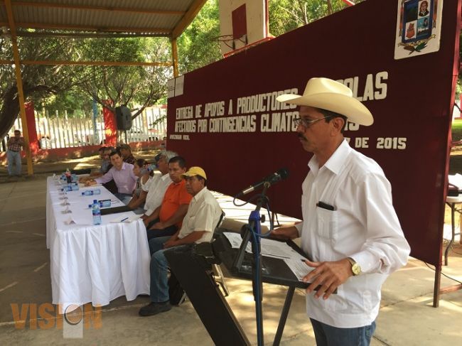 Entrega Gobierno del Estado apoyos a productores afectados por contingencias climatológicas