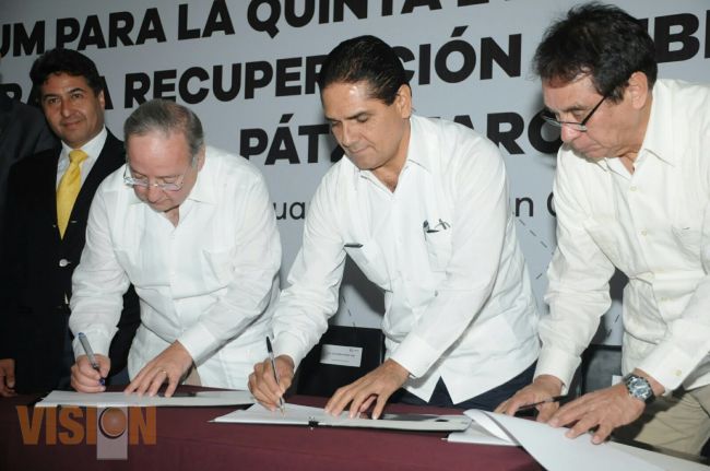 Impulsan acciones para saneamiento de El Lago de Patzcuaro