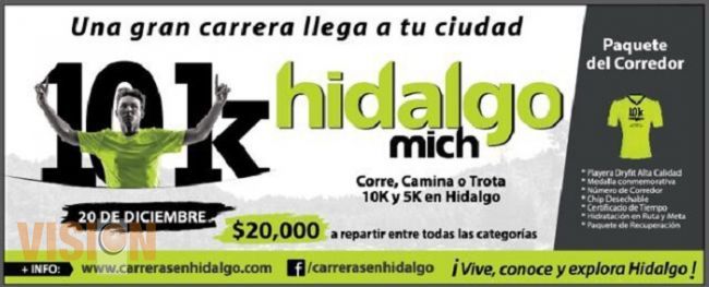 Invita Hidalgo a su Carrera Atlética “Hidalgo 10 k”