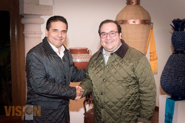 Estrechan lazos de coordinación gobernadores de Veracruz, Javier Duarte y de Michoacán