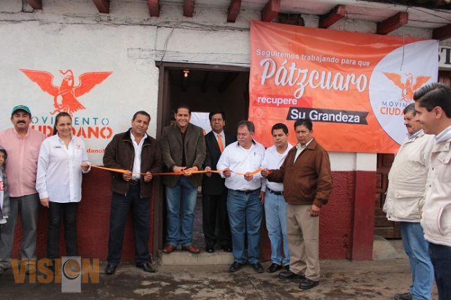 Inaugura Movimiento Ciudadano Casa Ciudadana en Pátzcuaro 