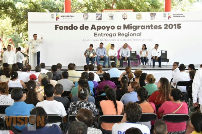 Gobernador hizo entrega de recursos del programa Fondo de Apoyo al Migrante por mas de 5 MDP