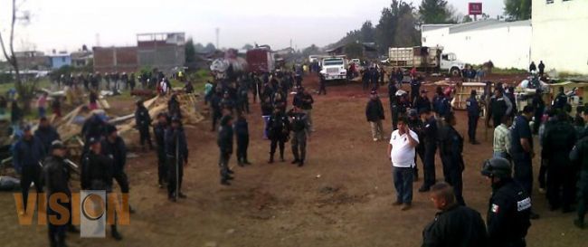 Desalojan invasores de la Cedrera, en Uruapan