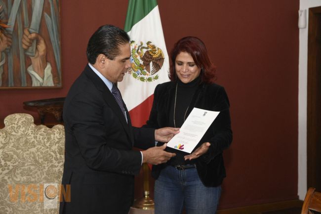 Ratifica Silvano Aureoles a Fabiola Alanís como titular de la Secretaría de Igualdad Sustantiva 