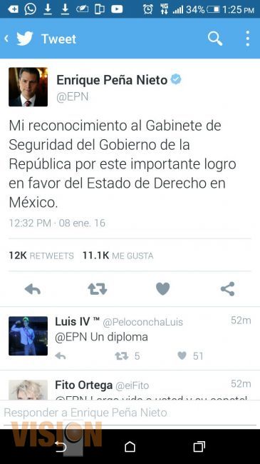 A las 2:30 EPN dará a conocer la información sobre la nueva detención del Chapo Guzmán 